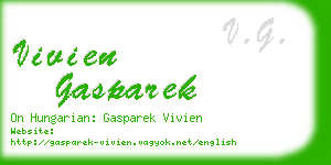 vivien gasparek business card